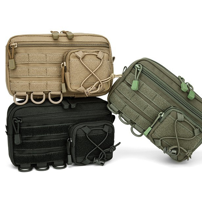 Edc Carry Fanny Pack - 전술 몰리 수평형 관리자 파우치 (앞면