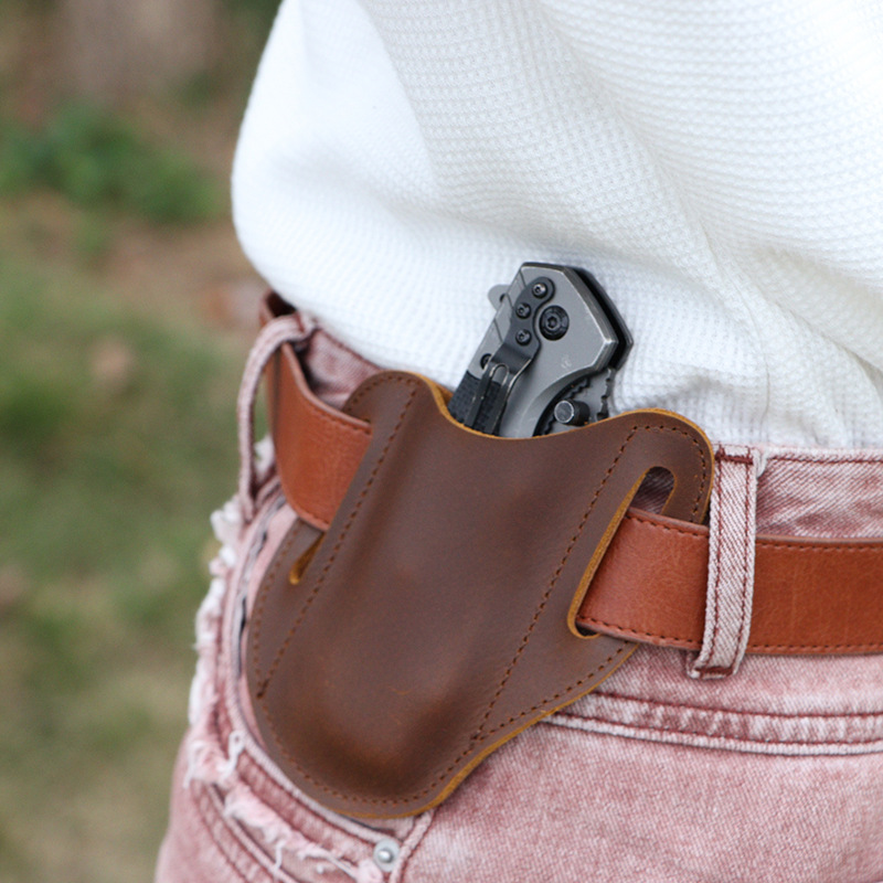 가죽 EDC 도구 파우치 야외 전술 손전등 홀더 허리  - Edc Carry Fanny Pack 리뷰 및 가격